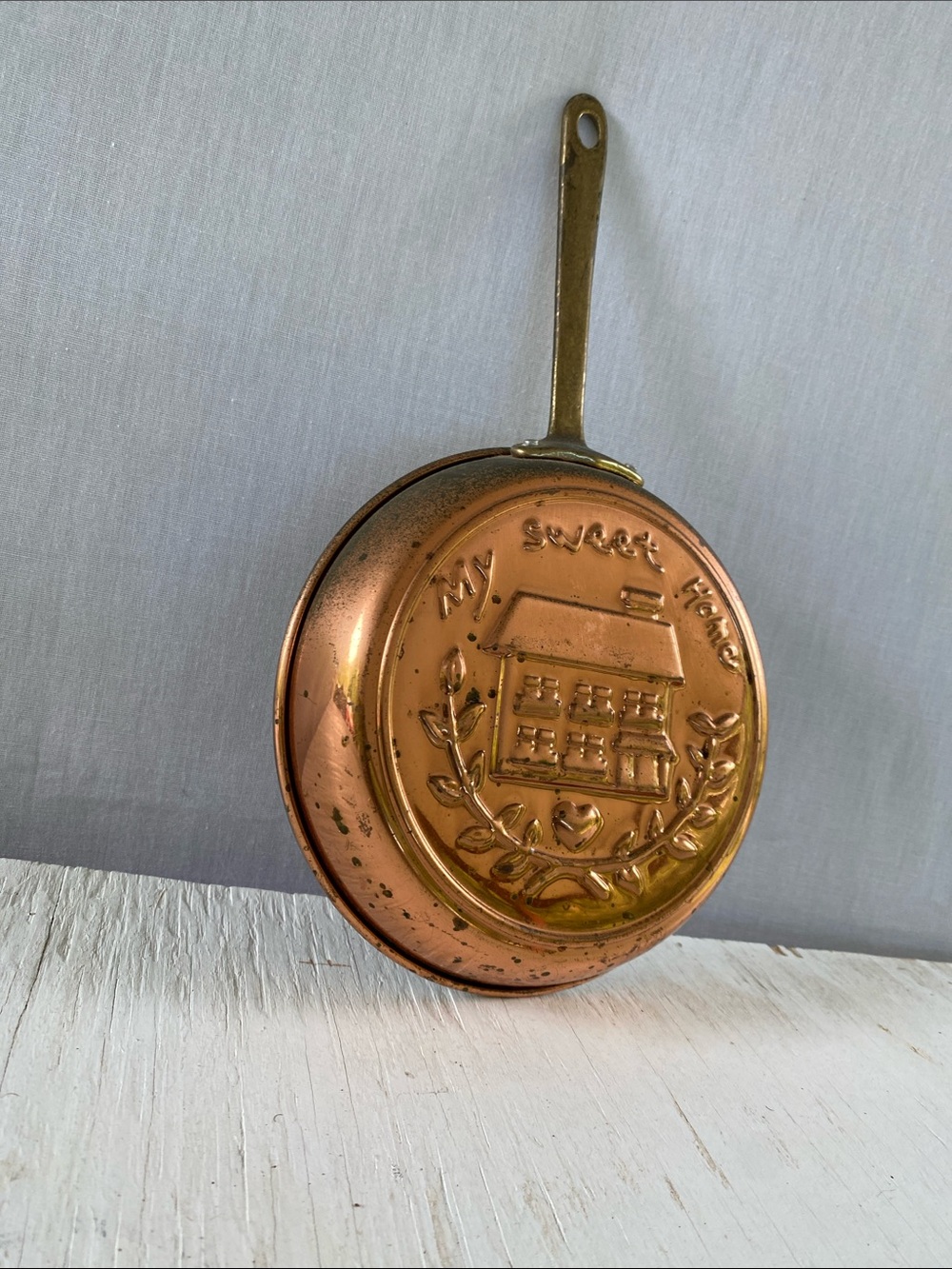 Copper-Tone Decorative Wall Pan – My Sweet Home Embossed